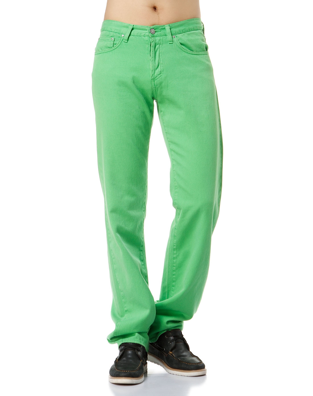 versace男士绿色休闲裤