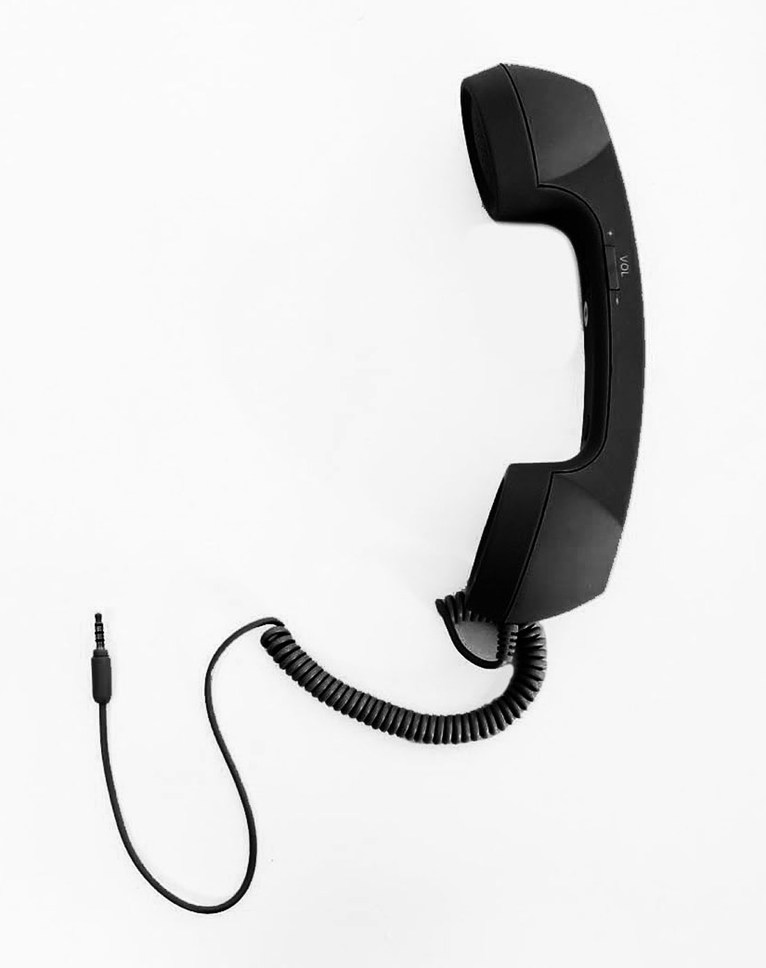 防辐射复古手机电话式听筒黑色
