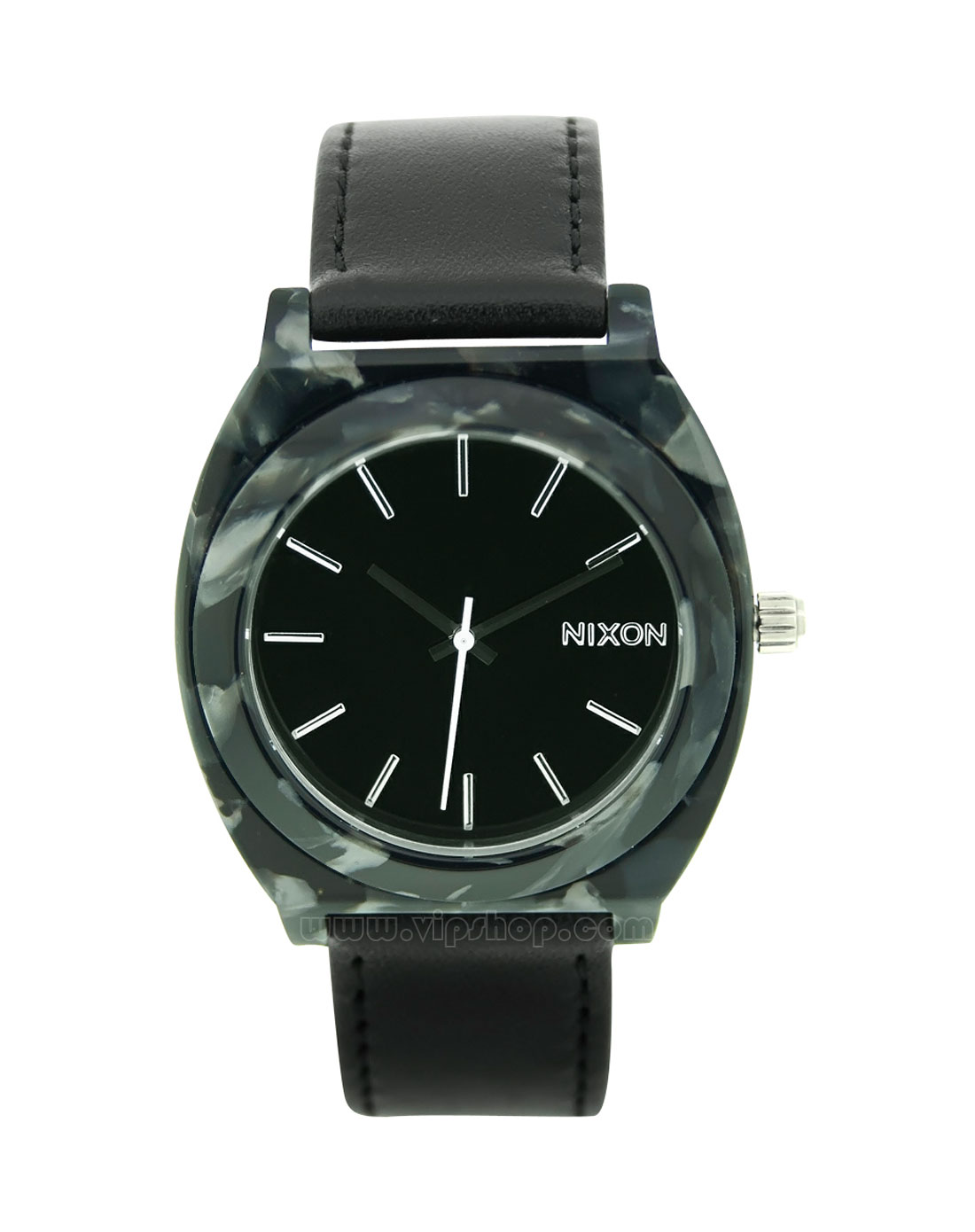 nixon 女款time teller 系列典雅圆形刻度表盘手表绿