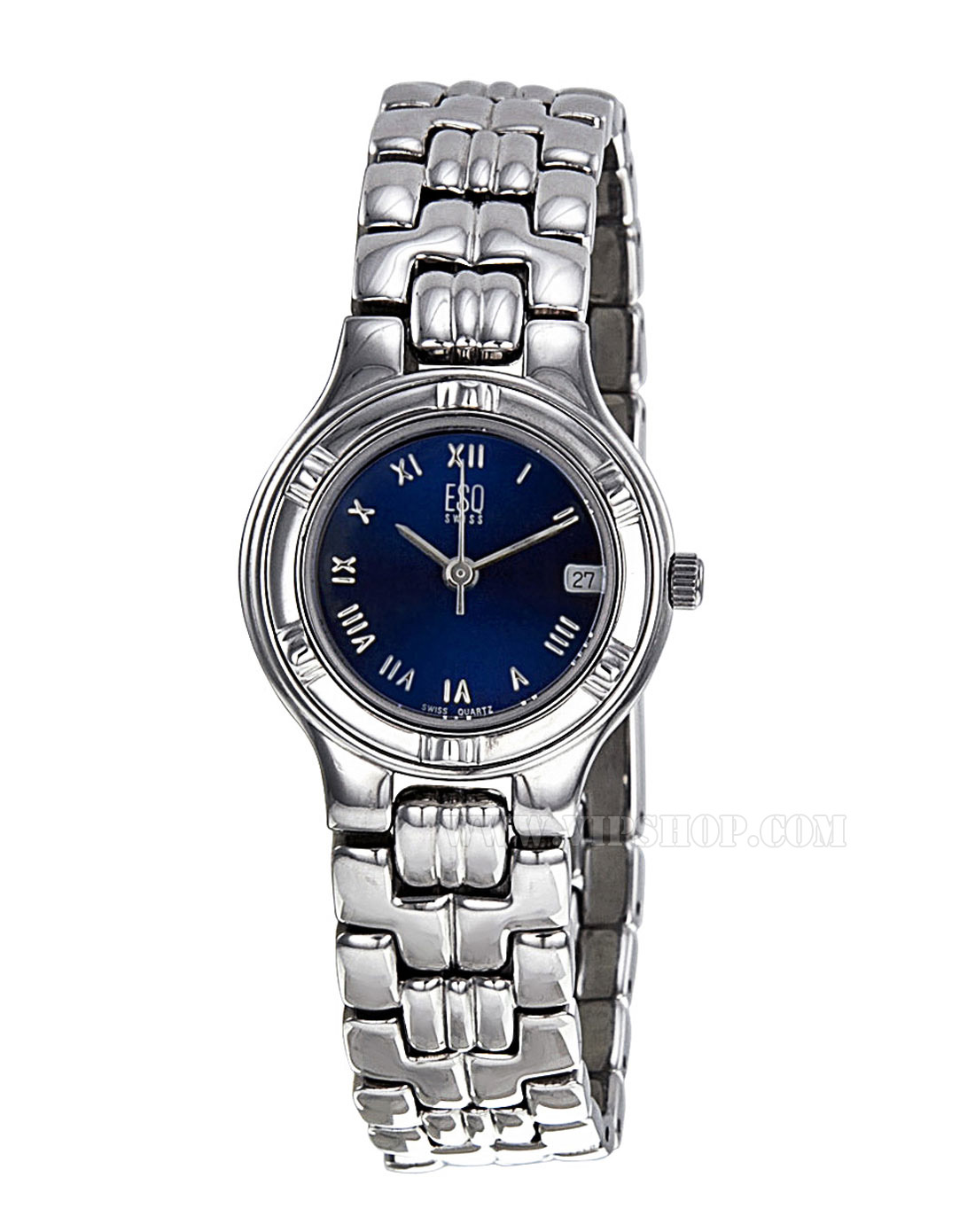 esq esquire系列女款蓝/银色石英表