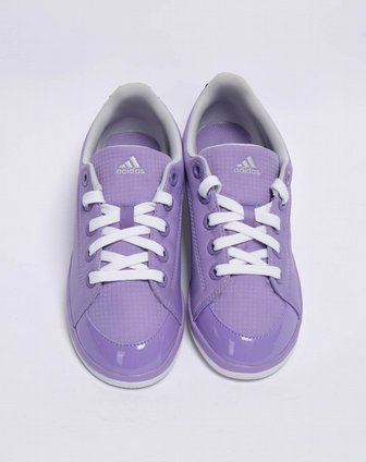 sp 女款超群紫色格纹休闲鞋