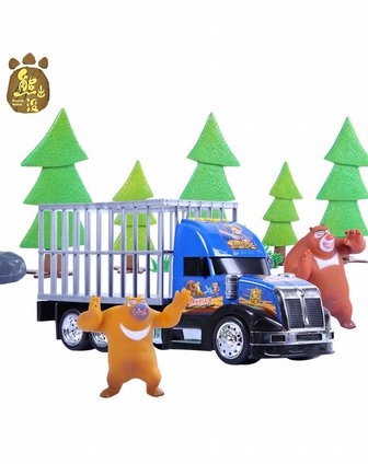 美高乐 熊出没电动玩具车大卡车场景玩具mg034