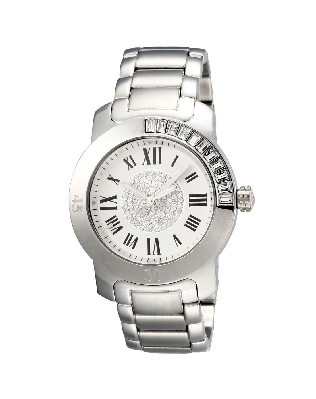 juicy couture 时尚圆盘精钢女表