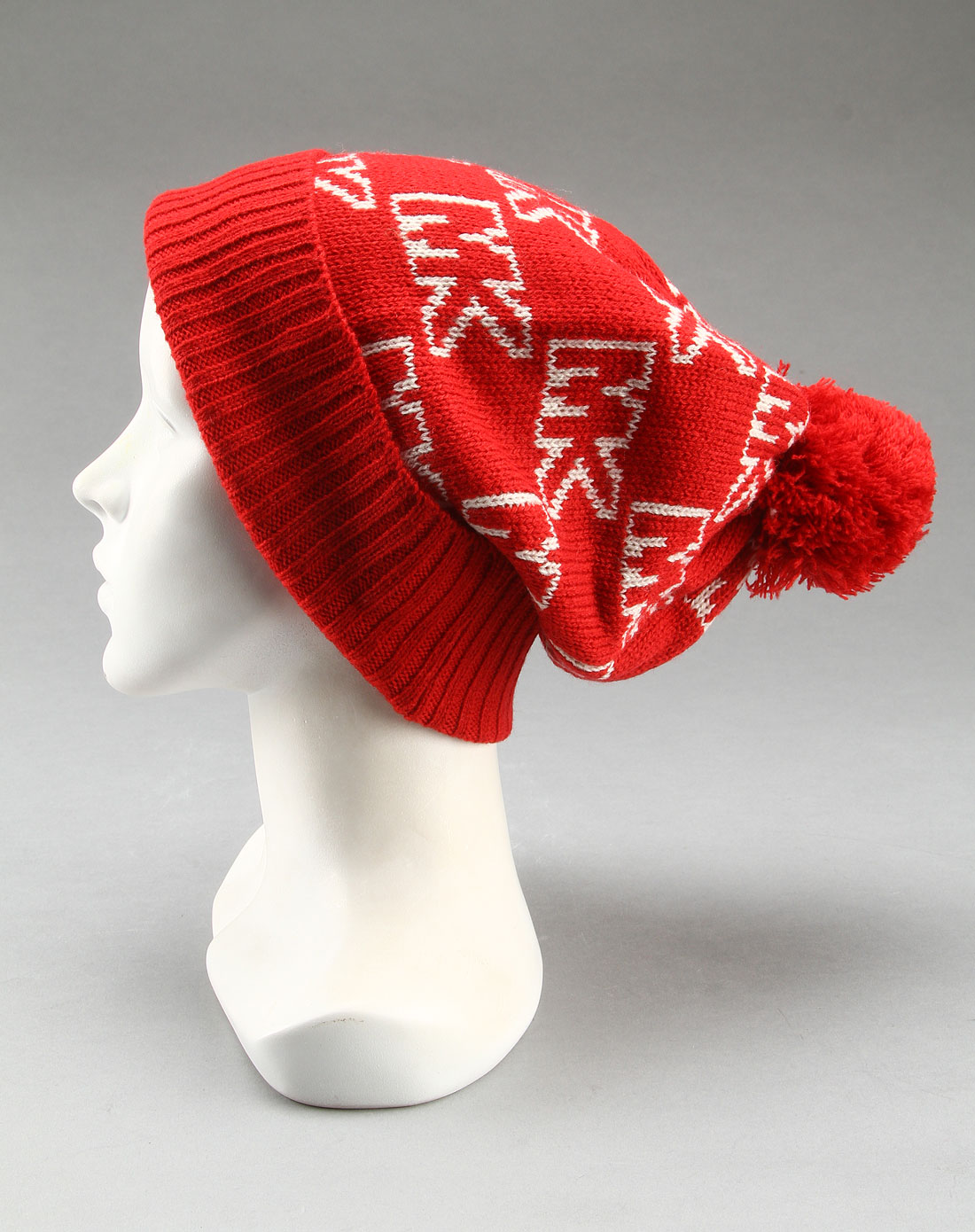 michael kors 女款帽子红/白色