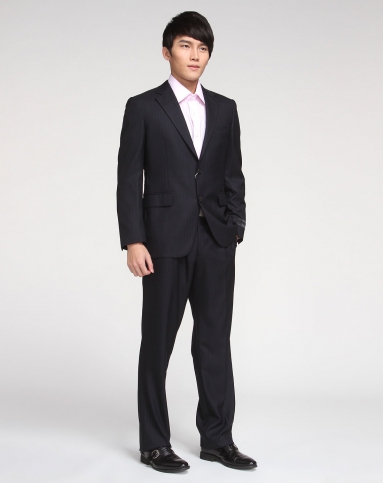 都彭s.t. dupont男款酷感大气西装套装藏青色