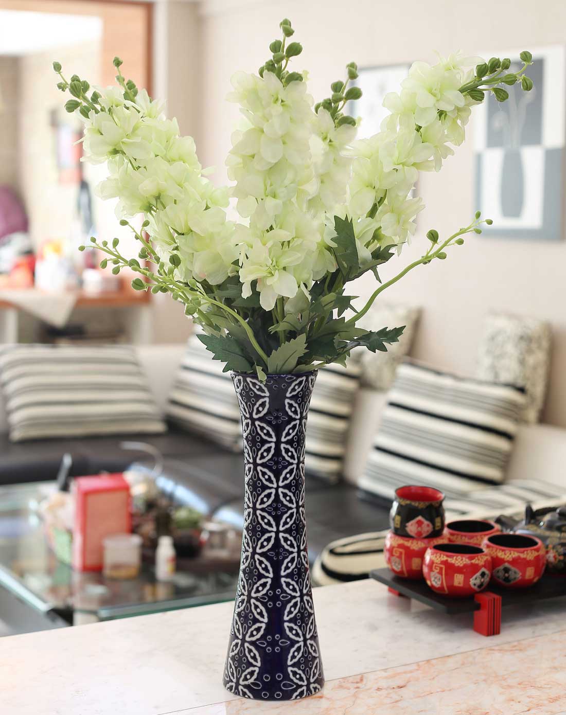 整体仿真花艺-飞燕草a