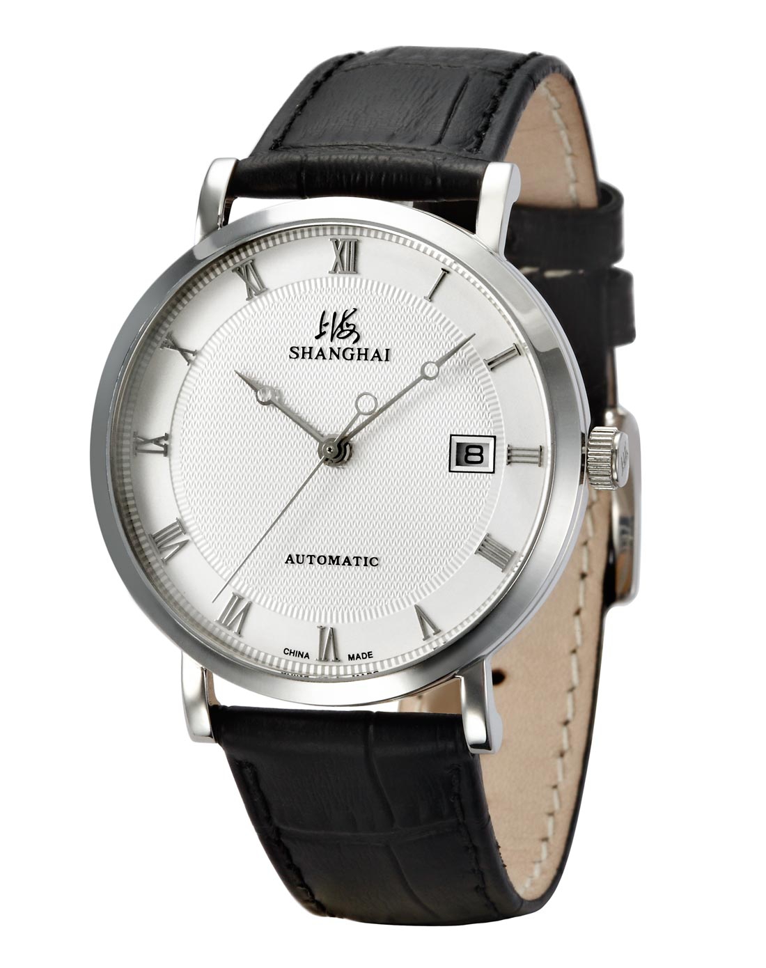 上海牌全自动男士蓝宝石镜面机械表