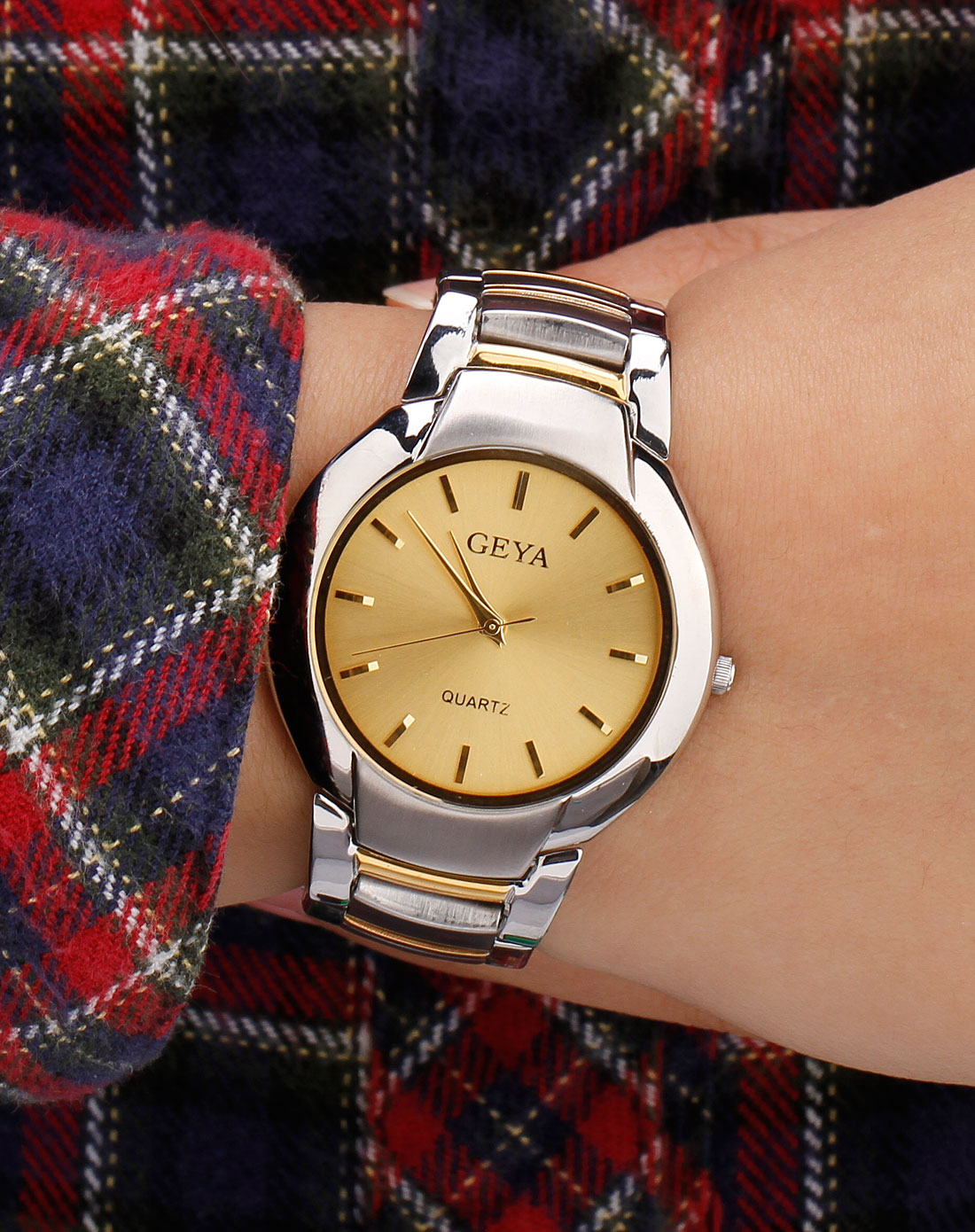 男款黄色时尚手表