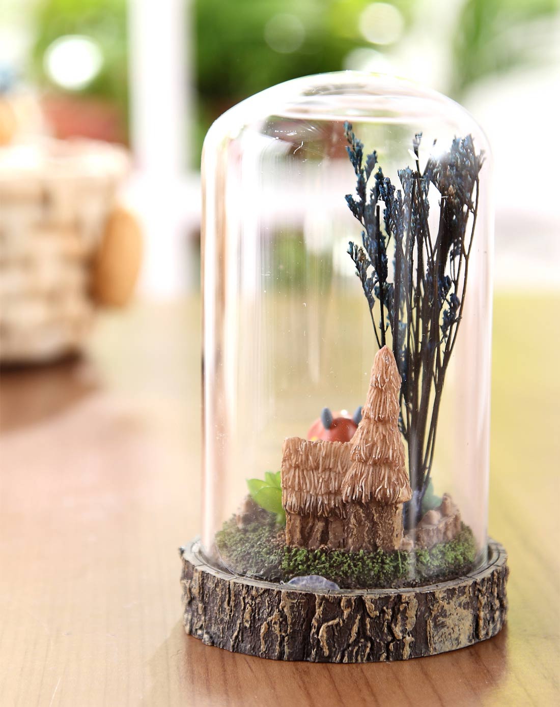 欧式简约创意玻璃罩摆件-龙猫c款-唯品会