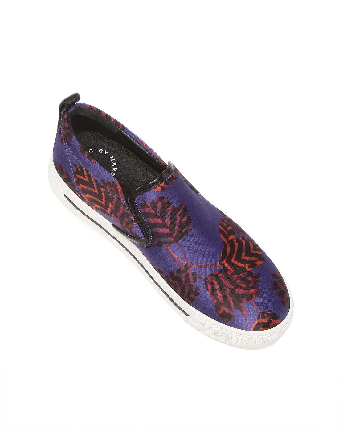 marc by marc jacobs 紫色都市休闲山羊皮 真丝缎单鞋