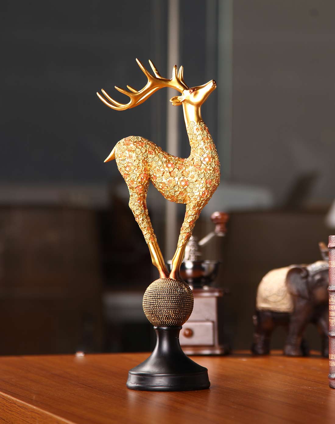 树脂摆件-七彩麋鹿