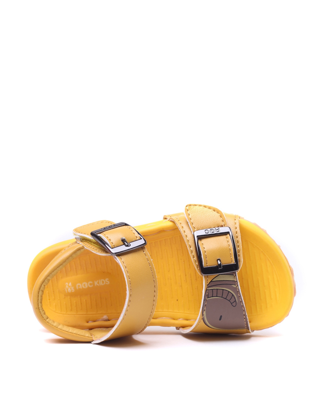 男宝宝黄色皮凉鞋