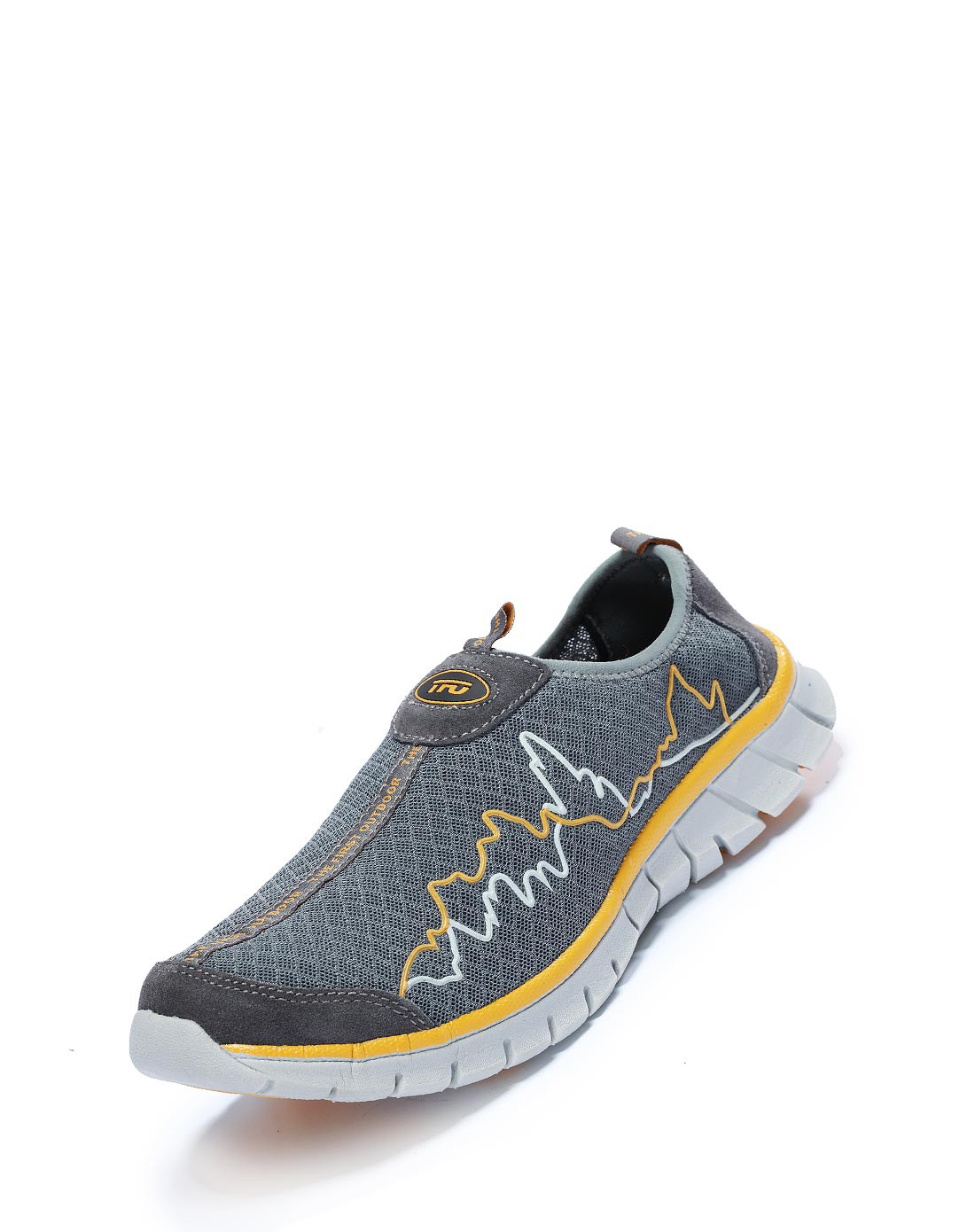 360度透气超轻便 男款深灰色营地鞋