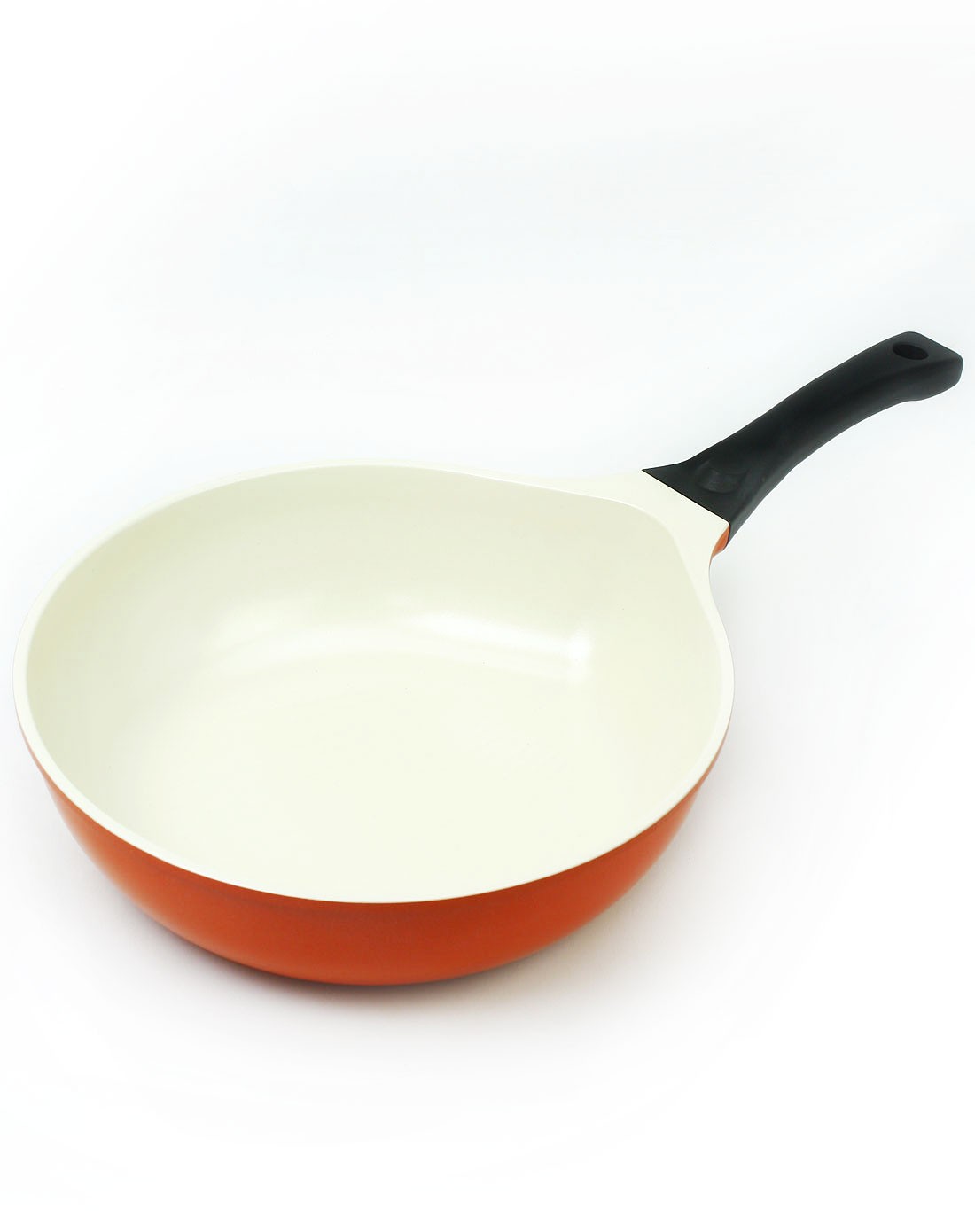 日光生活 彩色陶瓷不沾炒锅28cm