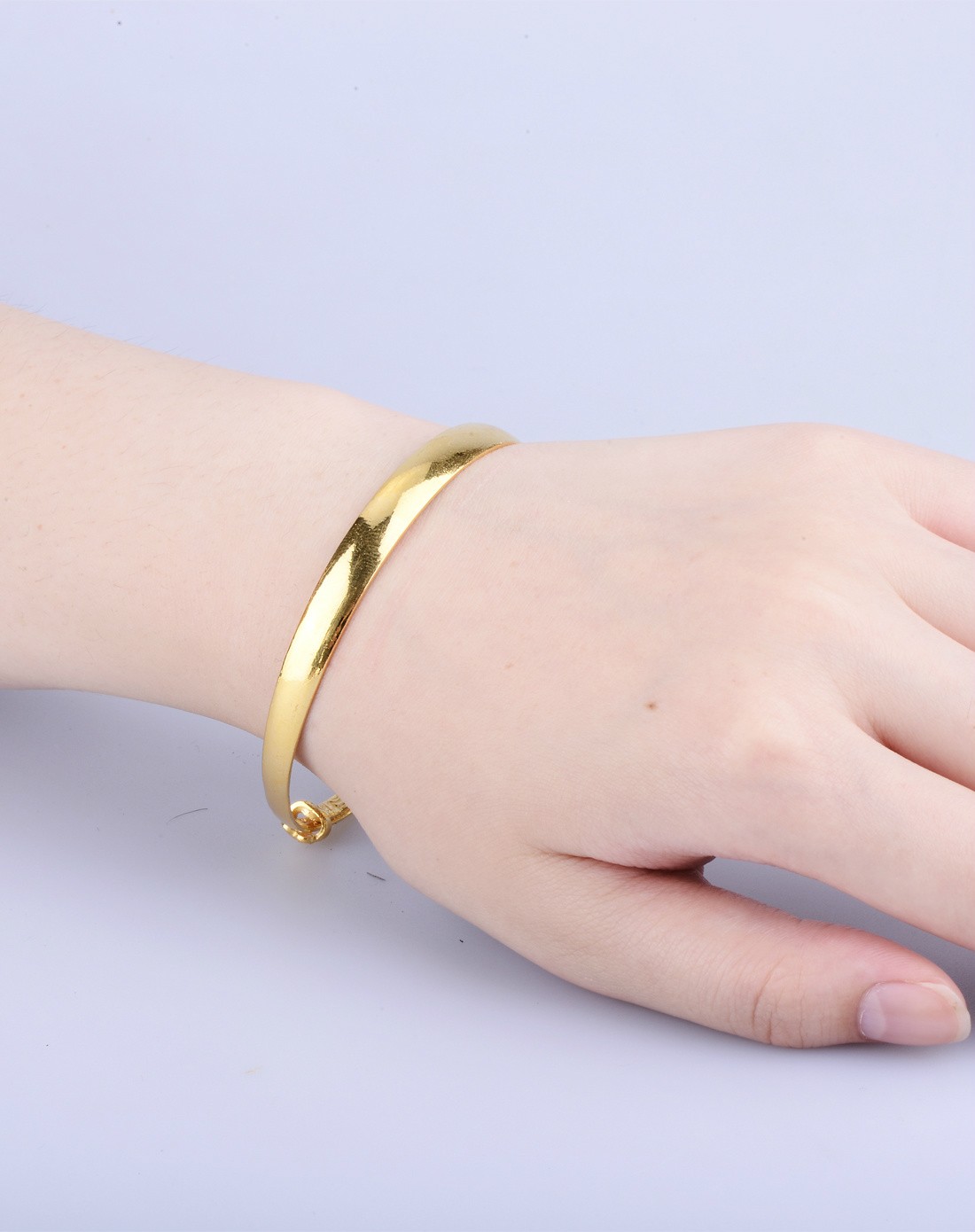 千足金黄金手镯0105002实心光版(31.85克)