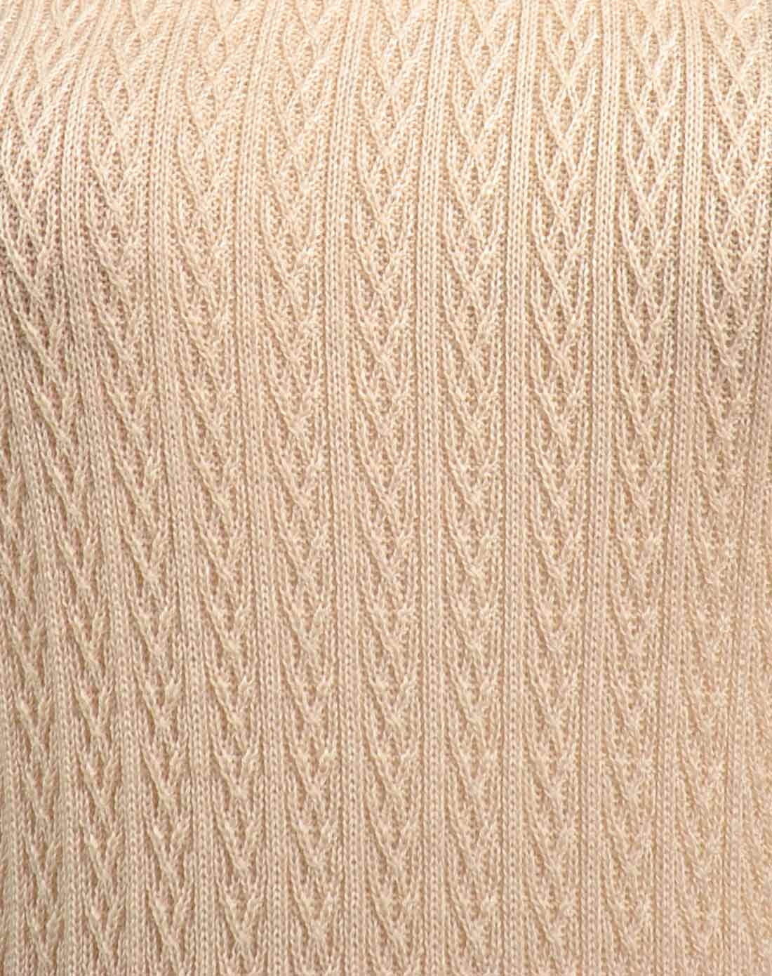 香影xiangying 米色纯色修身毛衣