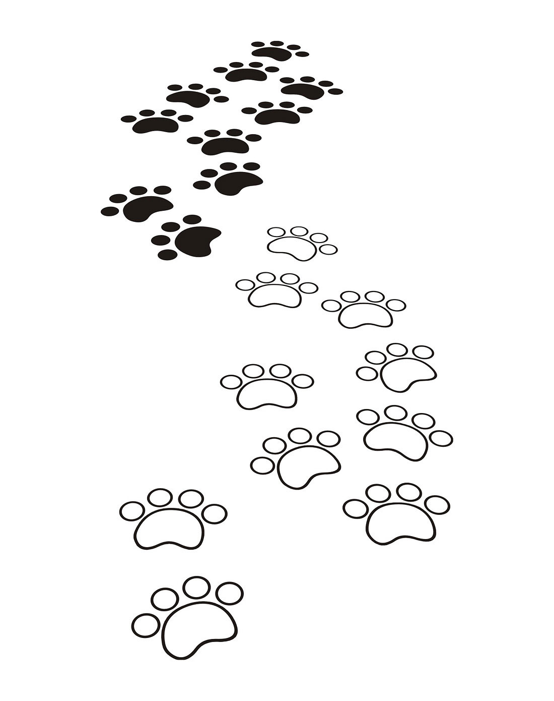 个性地板贴-卡通脚印10件套