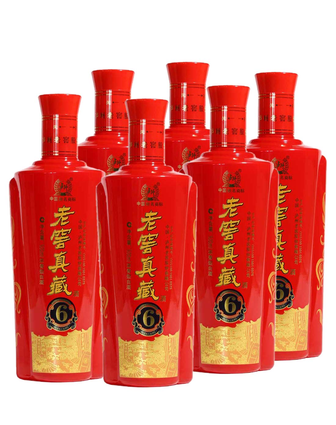 泸州 老窖真藏6 浓香型52°白酒 (6瓶整箱超值装)