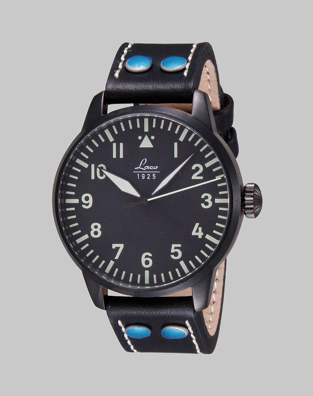 laco 朗坤 飞行员系列男款自动机械表861759黑色