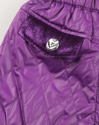 叮当猫dingdangcat 女童丁香紫短棉裤