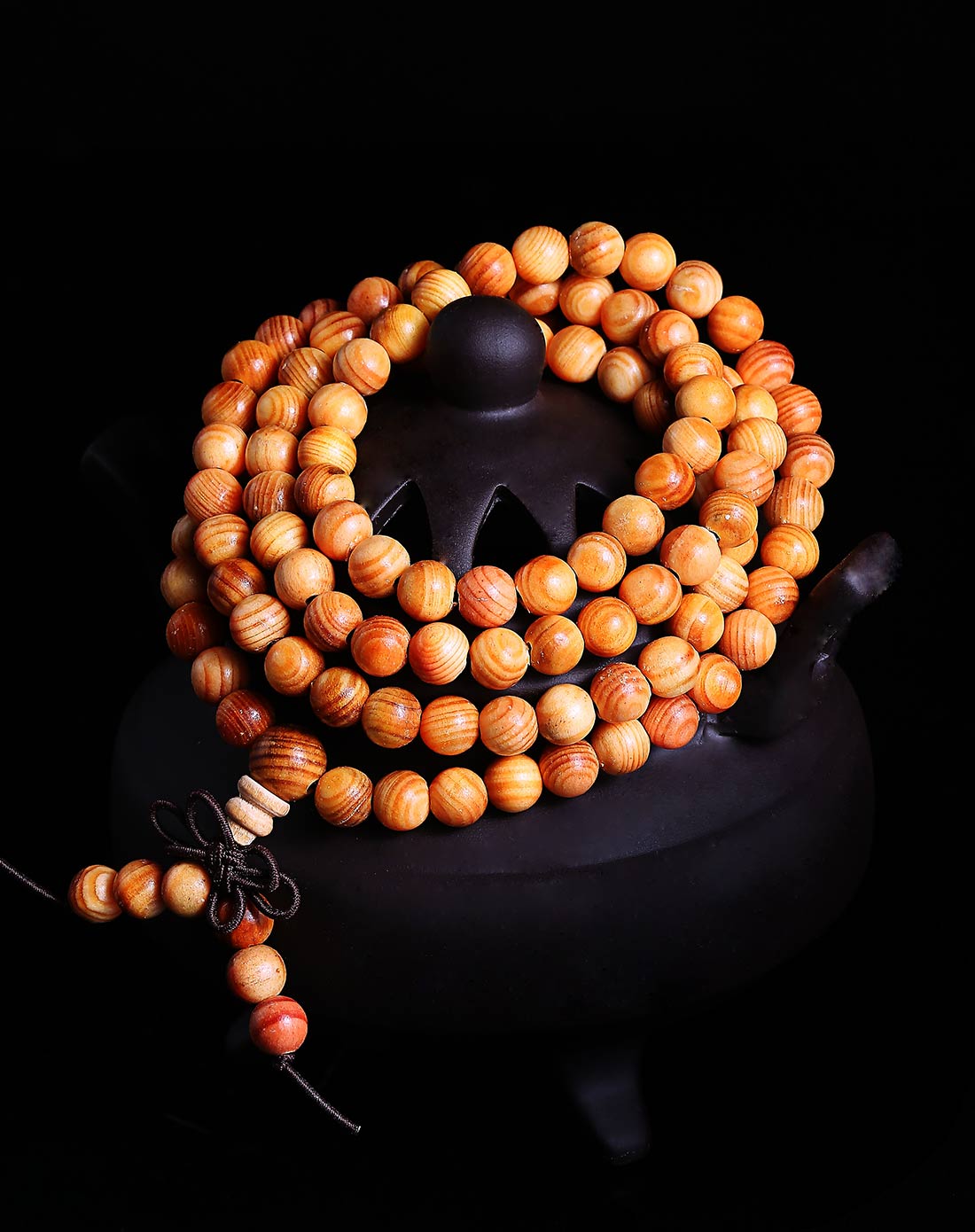 帝王血龙木全方位透光108手串6mm