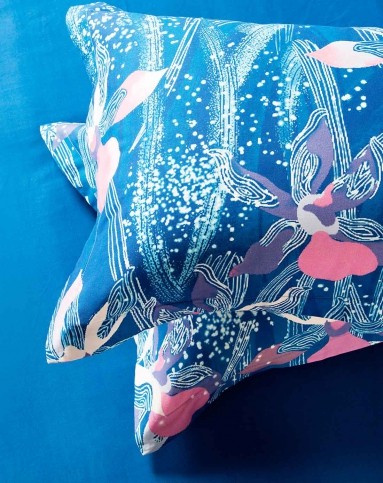 全棉磨毛活性印花秋冬新款四件套深蓝梦境 特大 适用1.8m床