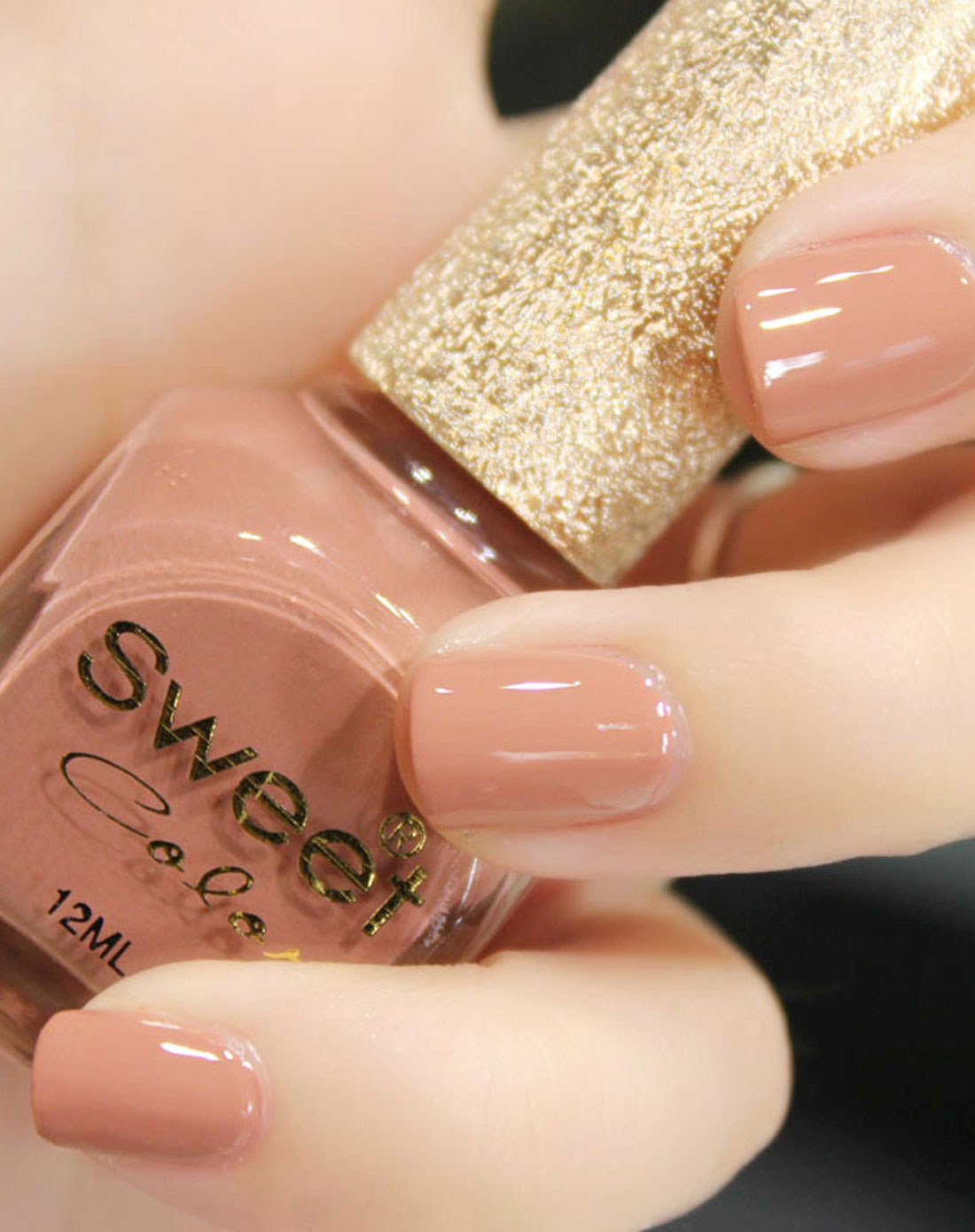 深藕色漆光实色系列指甲油 12ml