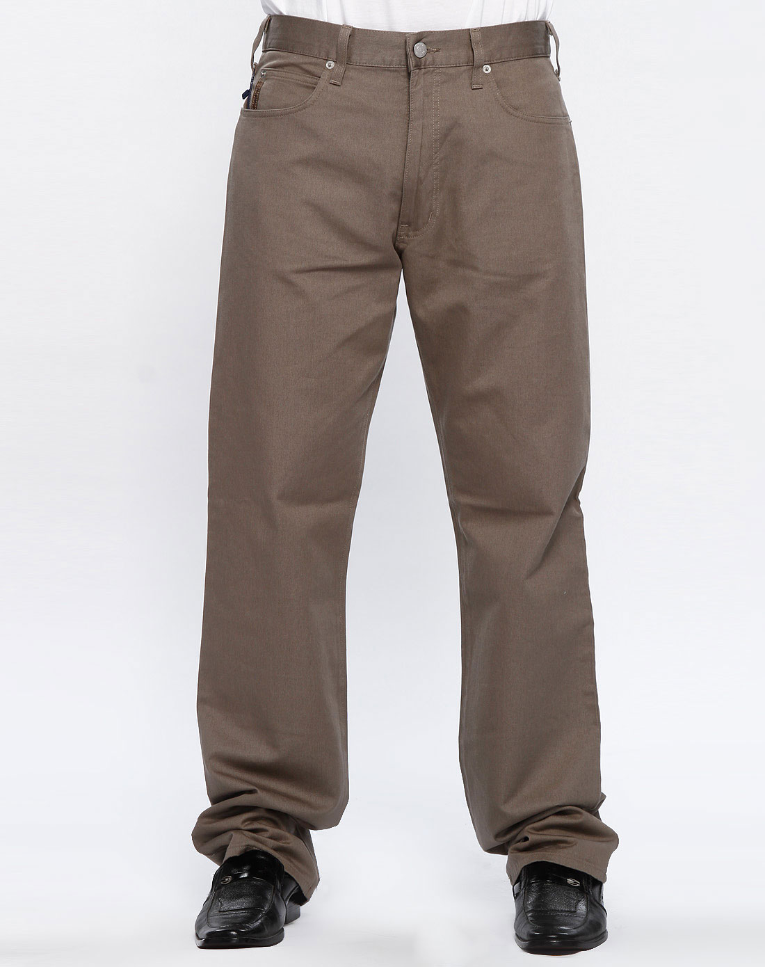 aj男款淡灰绿色休闲长裤