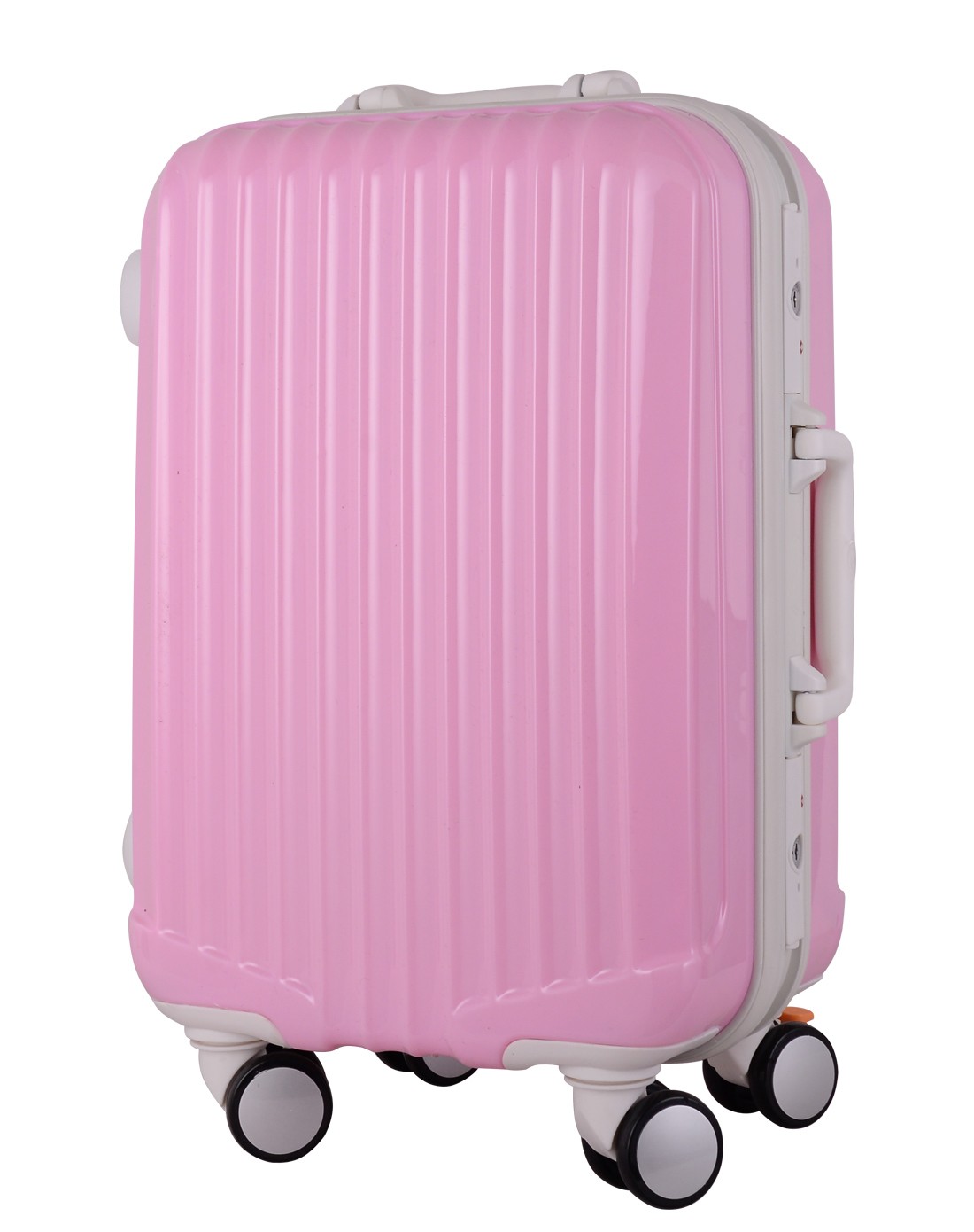 明星款旅行箱铝框20寸粉色