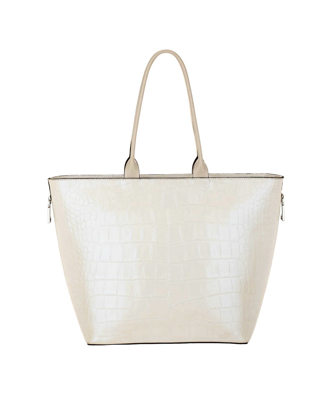 oxford白色鳄鱼皮纹永恒单肩包