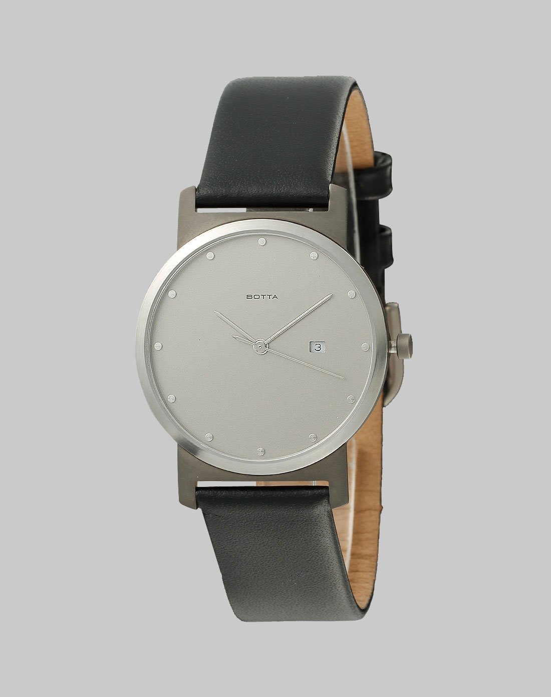 botta 博塔设计titan系列女款简约风尚奢华百搭石英手表银/黑色