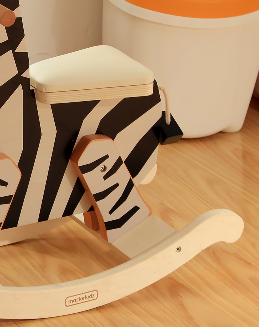 进口白色斑马摇摇玩具车