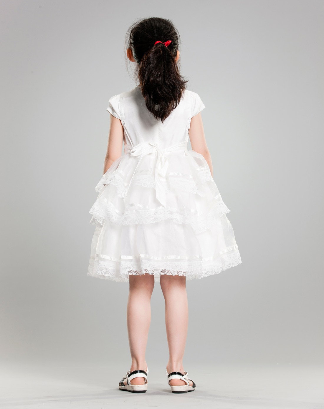 女童白色女童公主裙