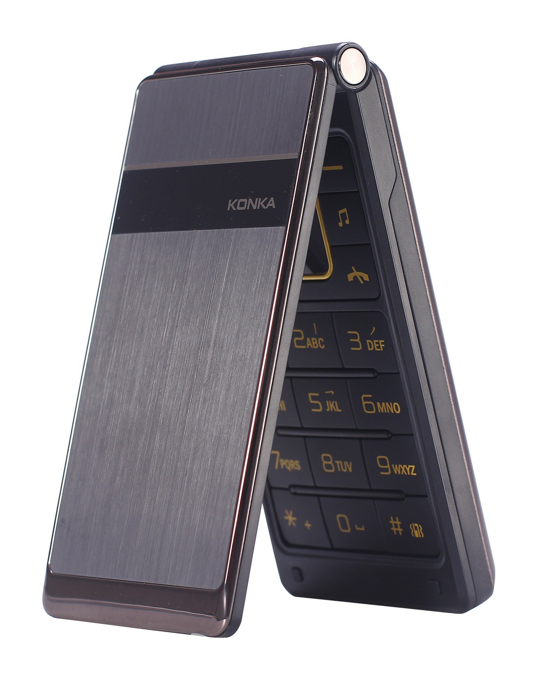 康佳k501 翻盖尊贵 移动联通 咖啡色