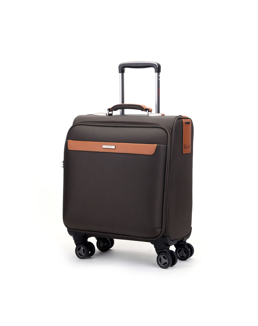 男卡其进口防水布16寸高档拉杆箱