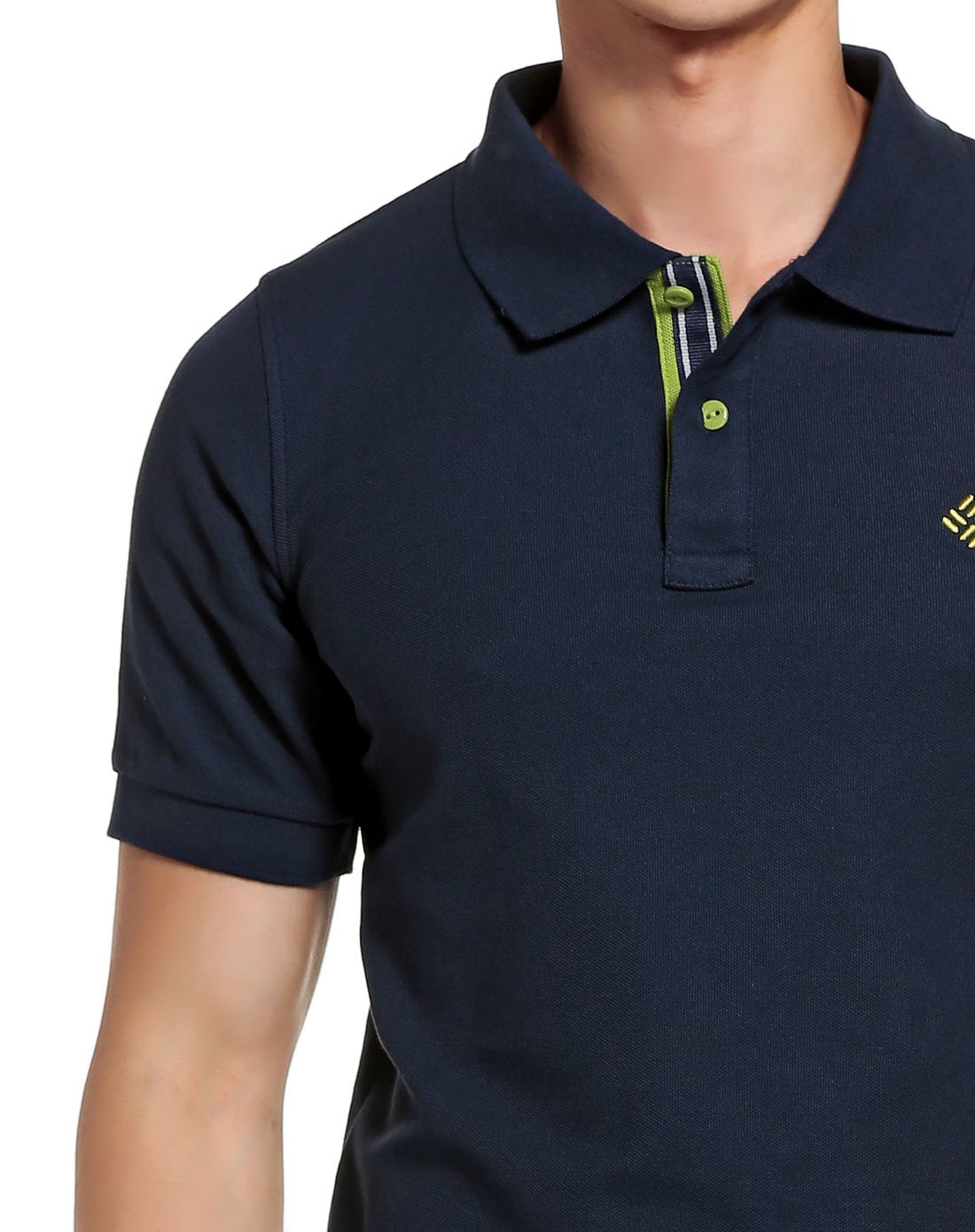 透气舒适 男款藏蓝色polo衫 简约短袖