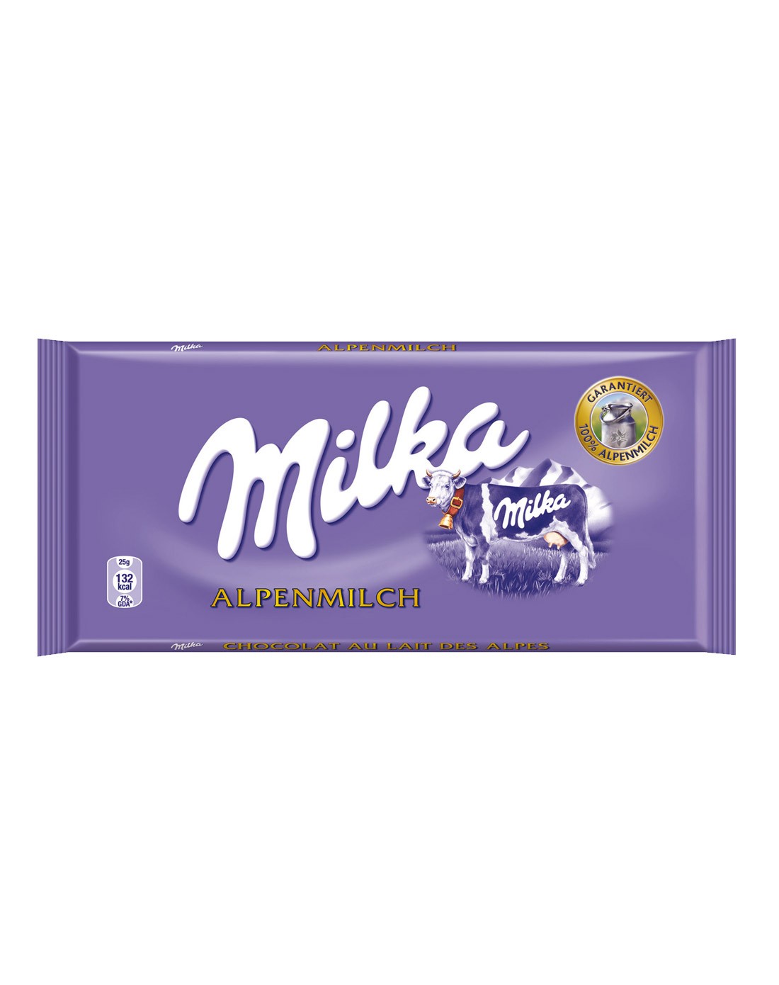 milka妙卡阿尔卑斯山牛奶巧克力100g(德国进口) (3条起售)