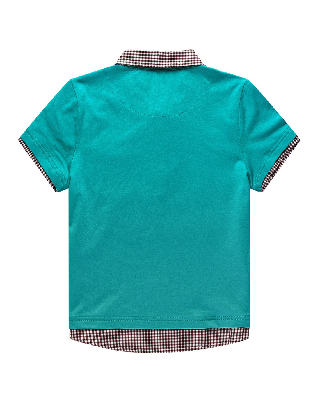 男童青绿色短袖t恤