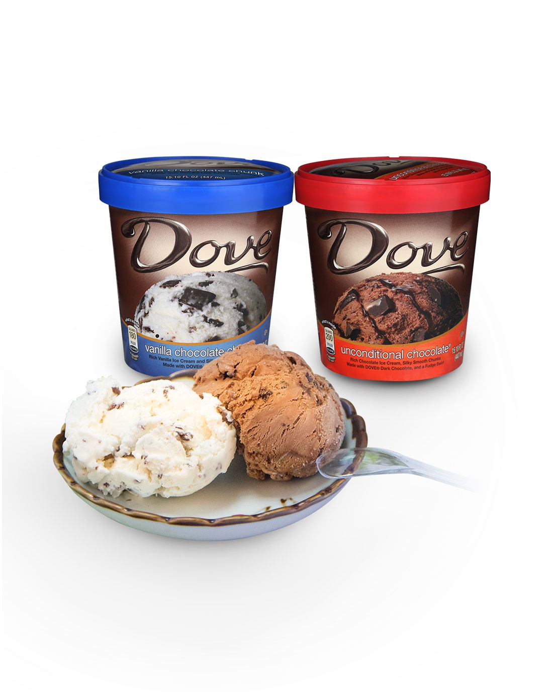 德芙经典巧克力&香草巧克力冰激凌