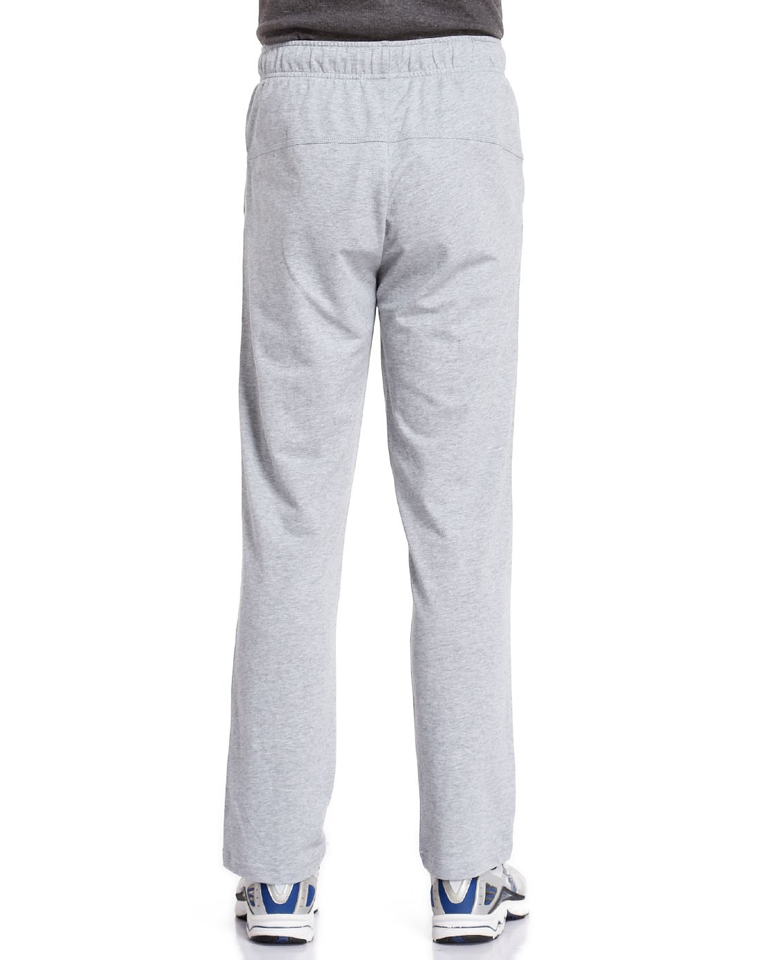 棉质舒适 男款浅花灰色运动裤 简约绑带