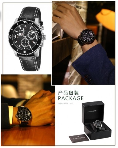 thomas earnshaw 海军上将系列动力储存机械男表