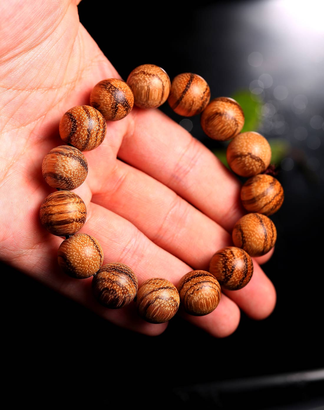 越南沉香木手串15mm 单圈