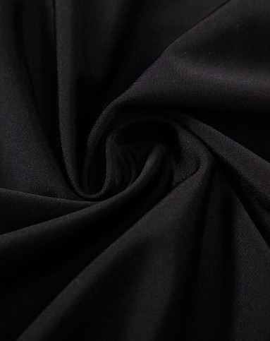 经典纯色 女款黑色泳衣 连体裙式