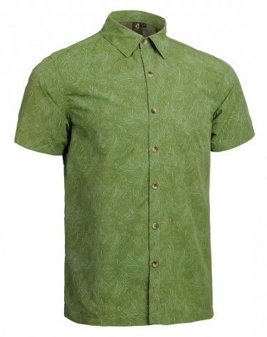 英伦风 男款军绿色衬衫 短袖格纹