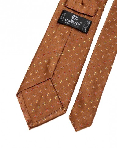 啡棕色商务大方领带