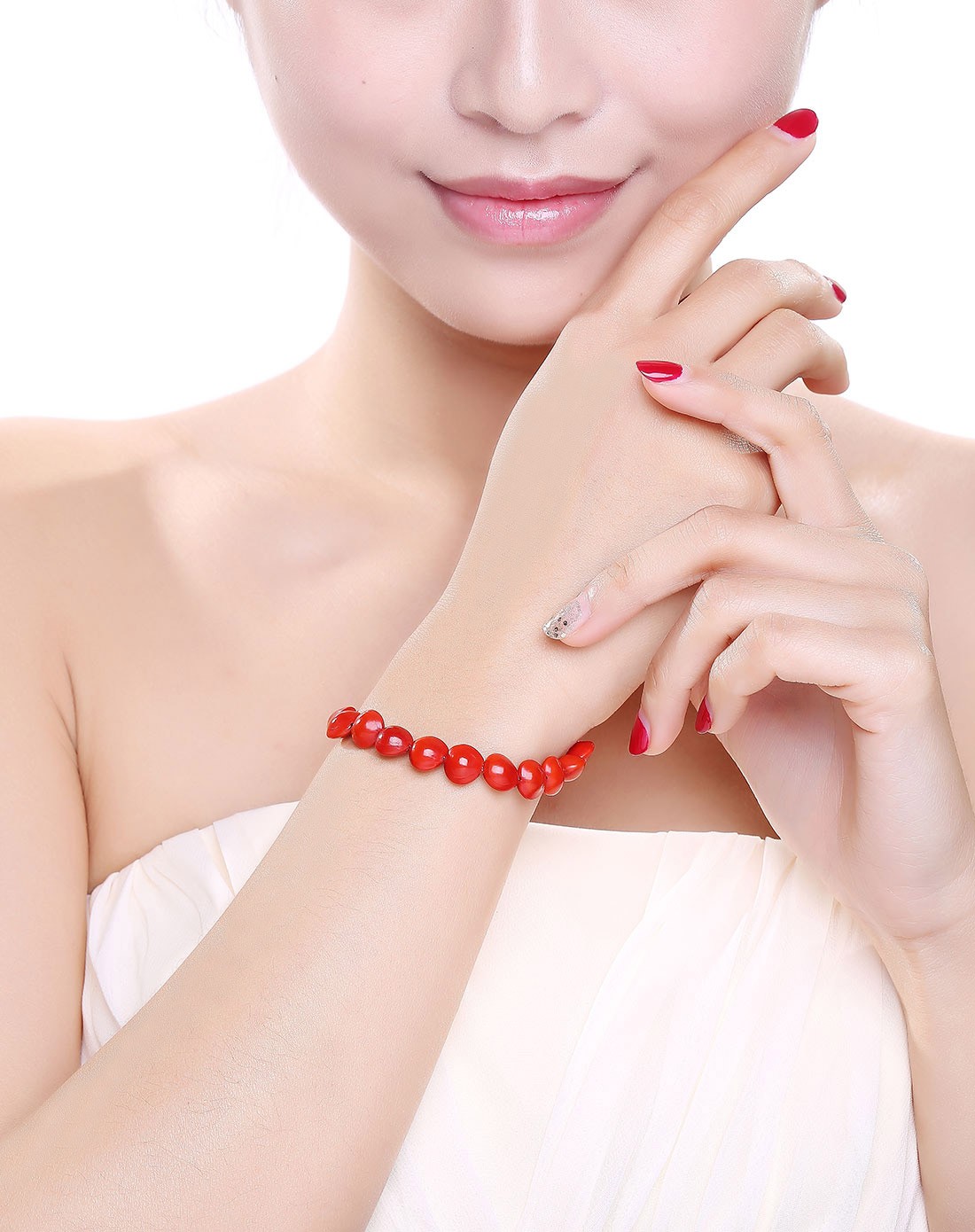 天然红豆相思豆菩提子手串