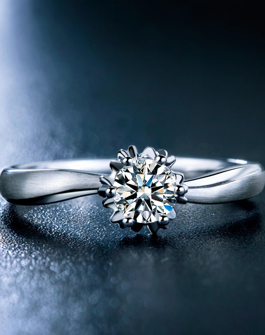 18k金30分珂兰天鹅系列钻戒