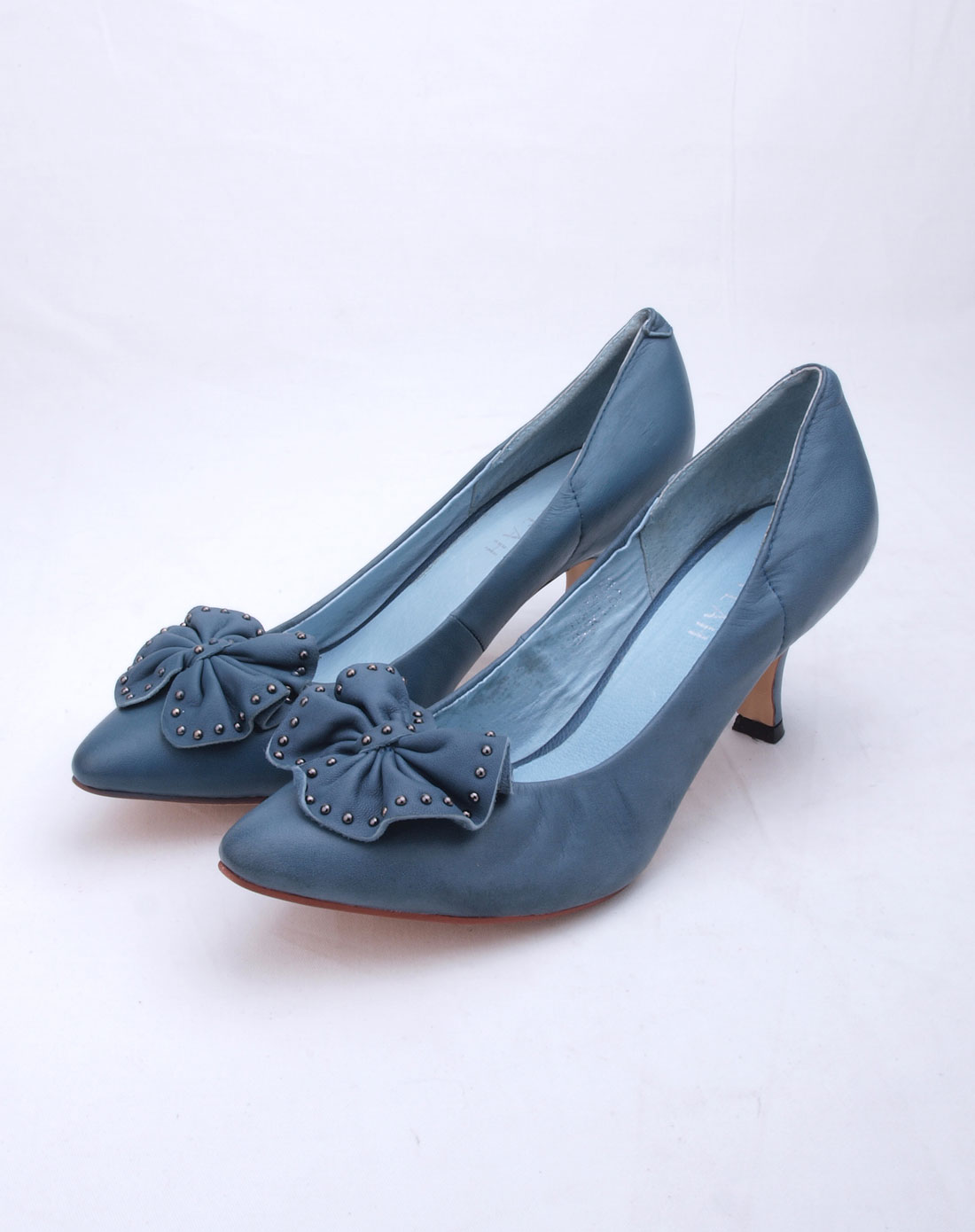 女款蓝色正装单鞋