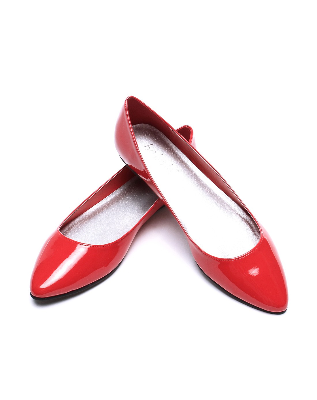红色通勤小尖头单鞋