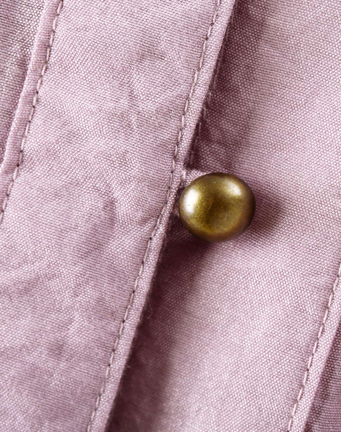 烟灰紫 文艺小立领碎褶连衣裙